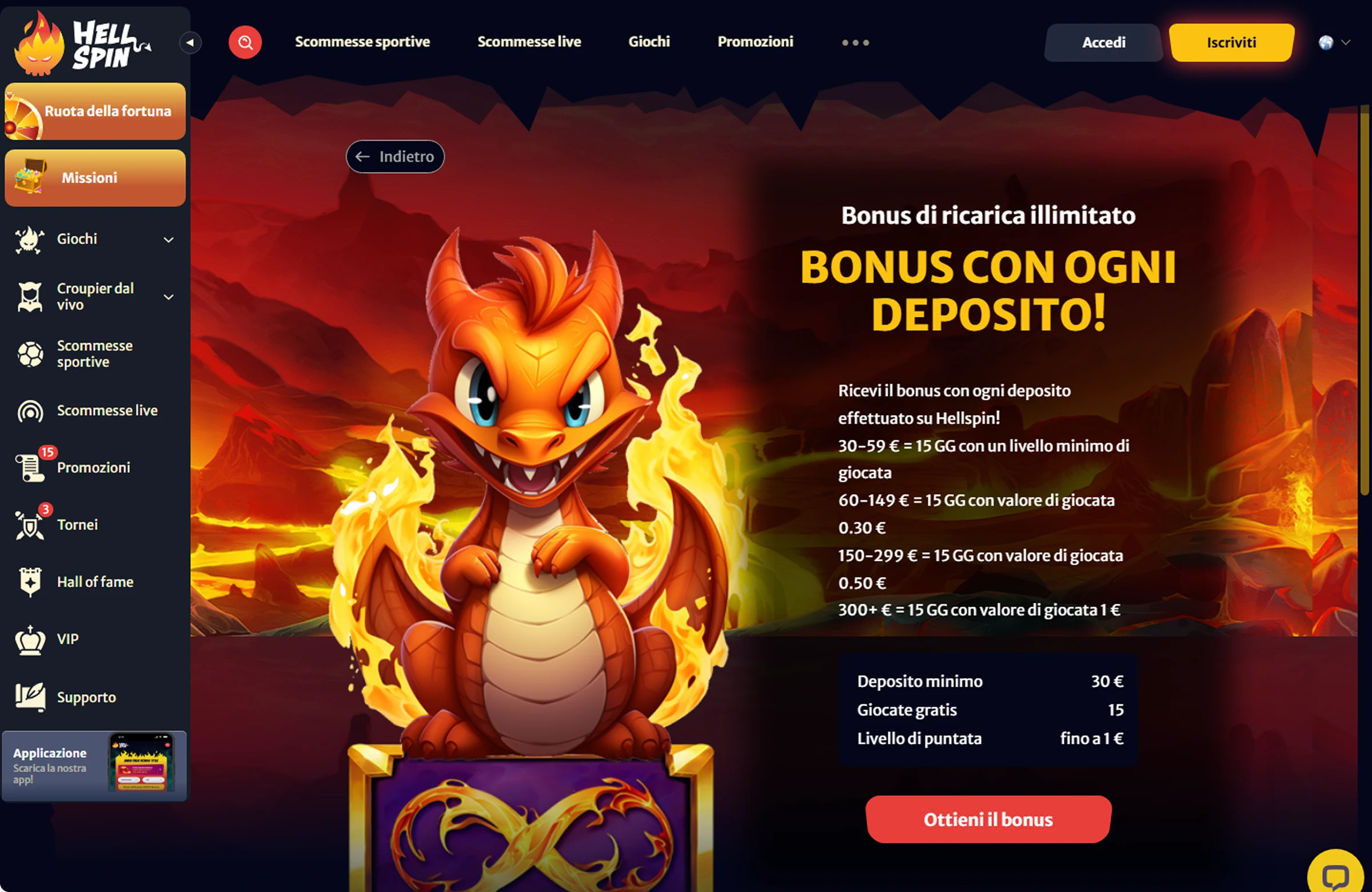 Hellspin Piattaforma di gioco